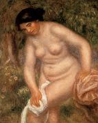 Pierre Renoir Bather Drying herself France oil painting artist